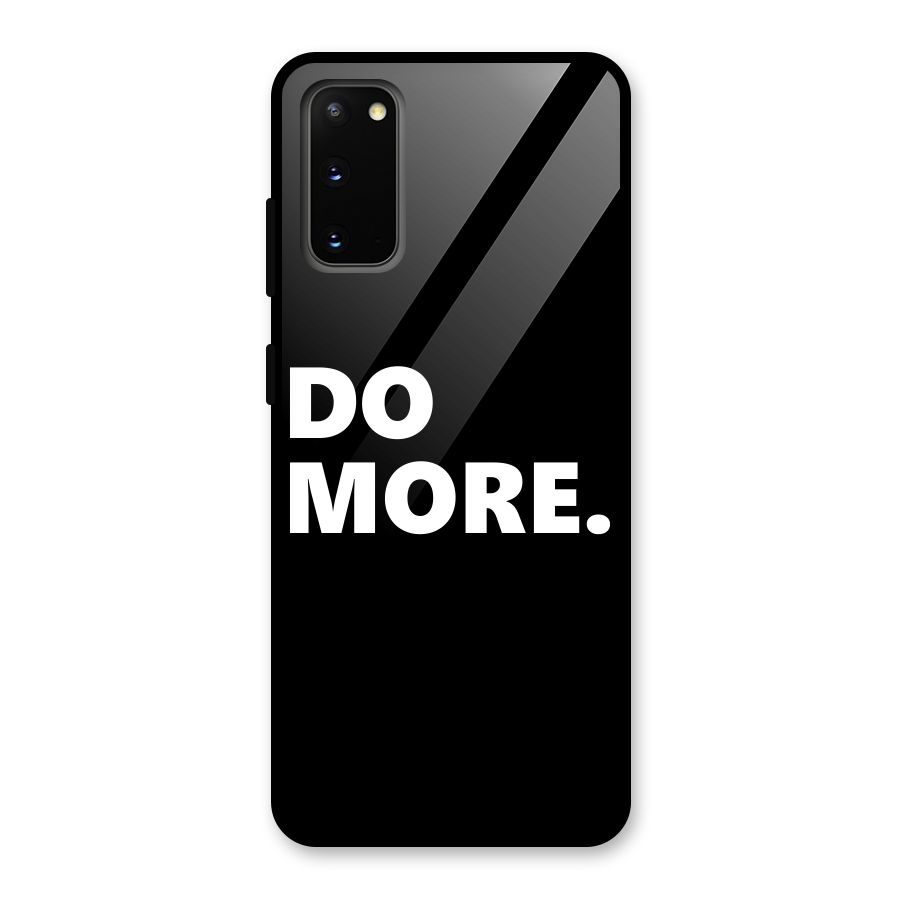 Do More Glass Back Case for Galaxy S20