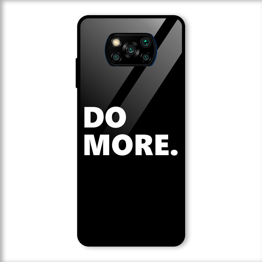 Do More Glass Back Case for Poco X3