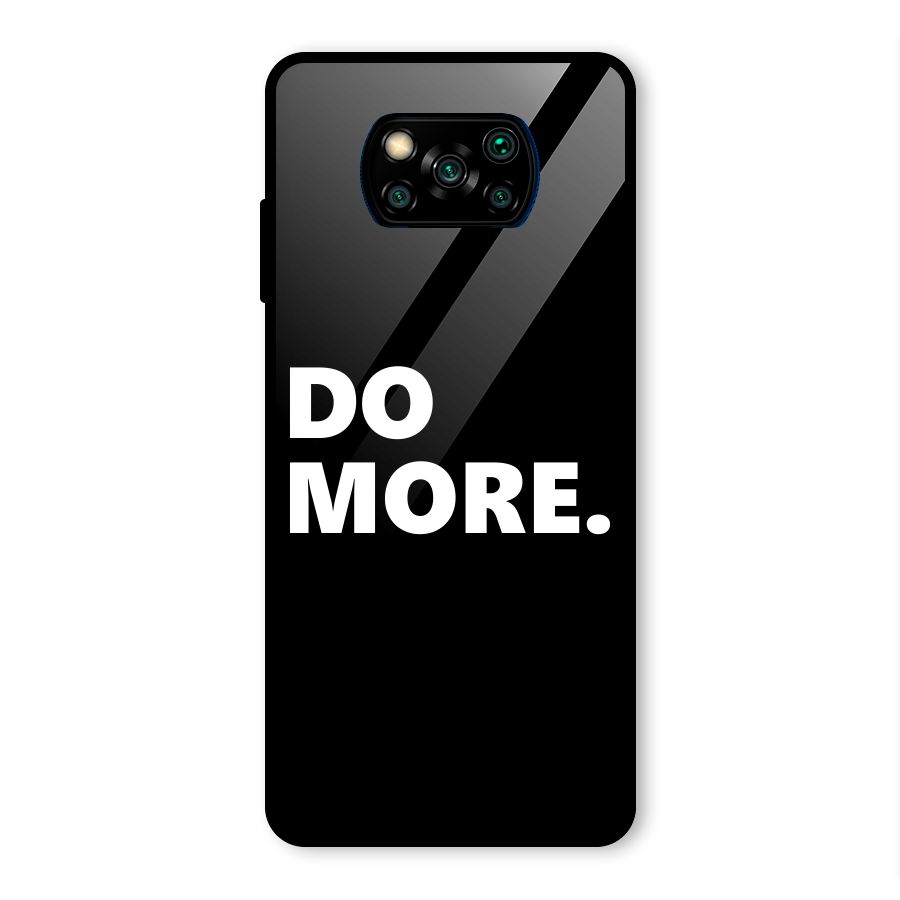 Do More Glass Back Case for Poco X3 Pro