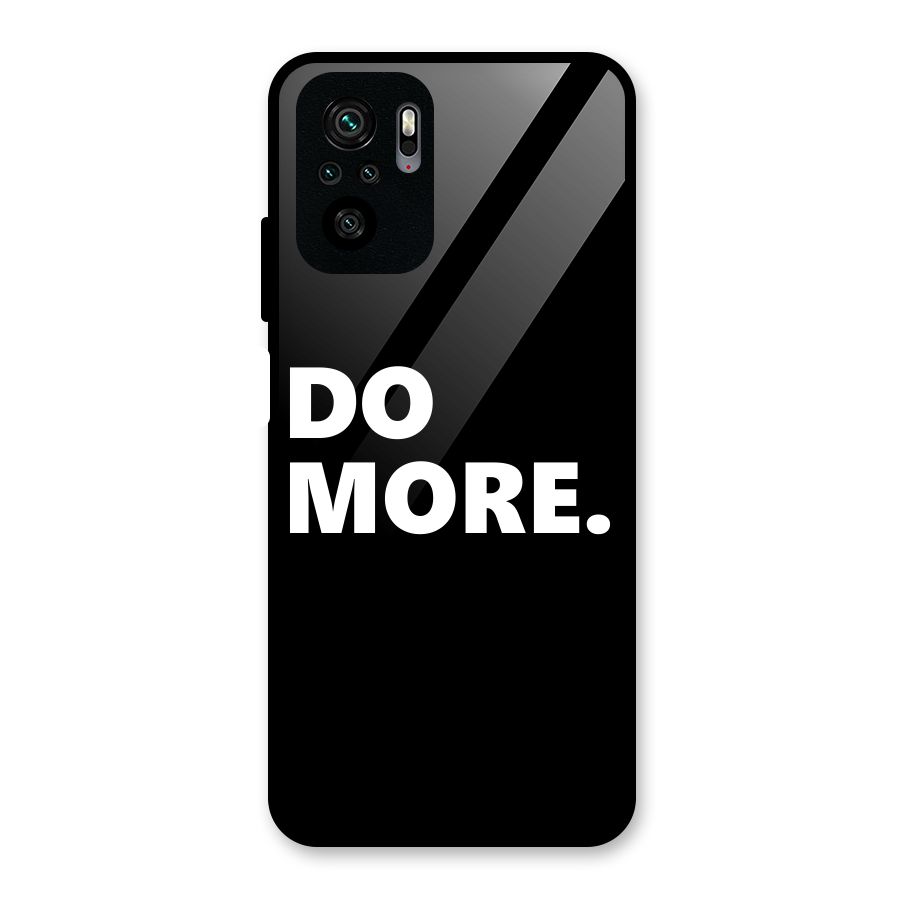 Do More Glass Back Case for Redmi Note 10S