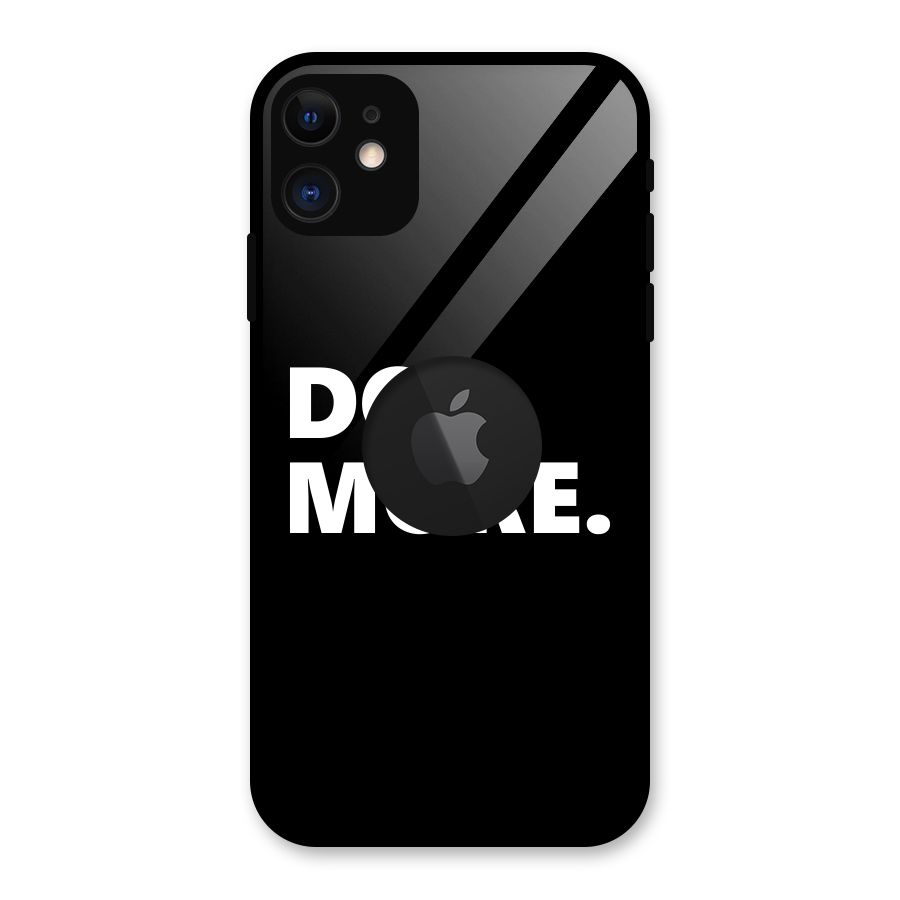 Do More Glass Back Case for iPhone 11 Logo Cut
