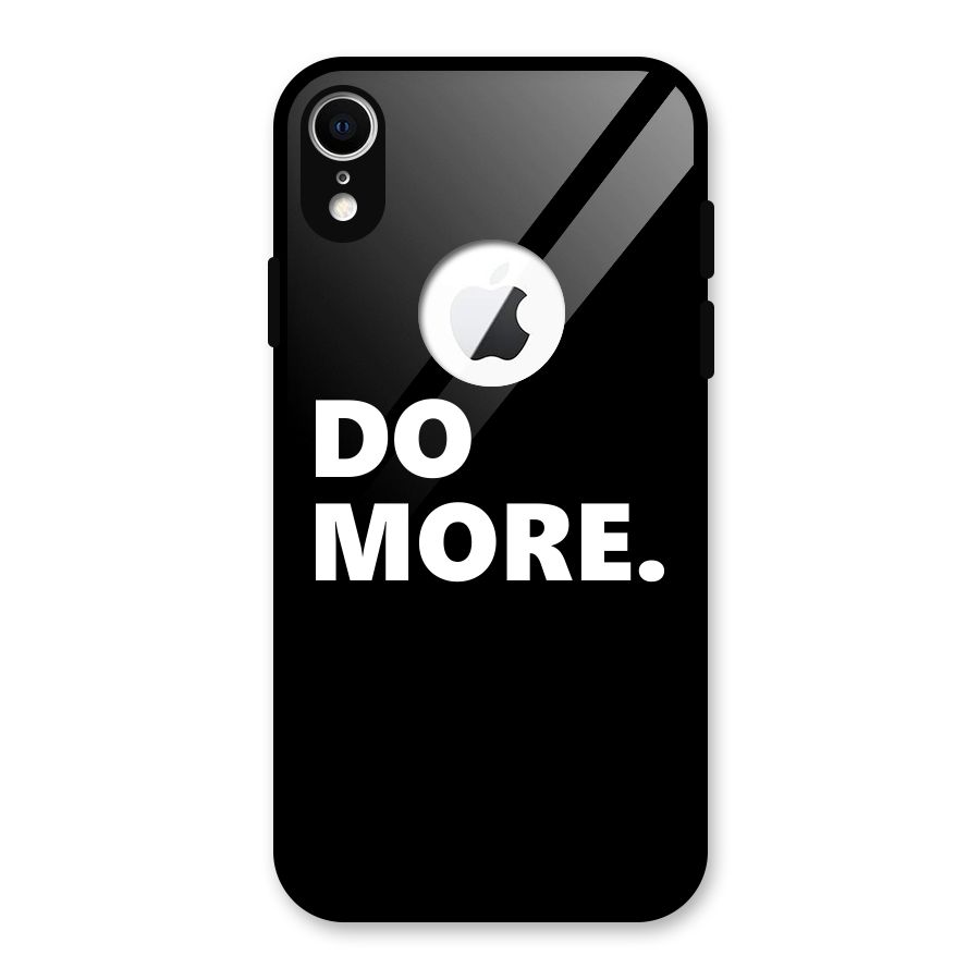 Do More Glass Back Case for iPhone XR Logo Cut