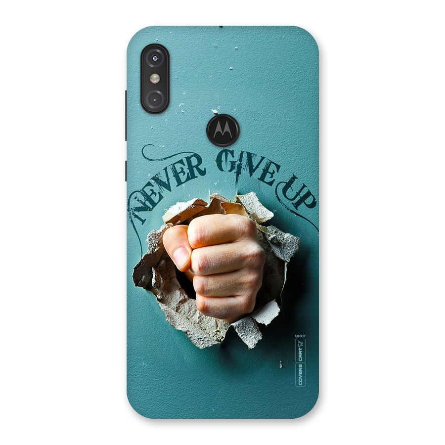 Do Not Give Up Back Case for Motorola One Power