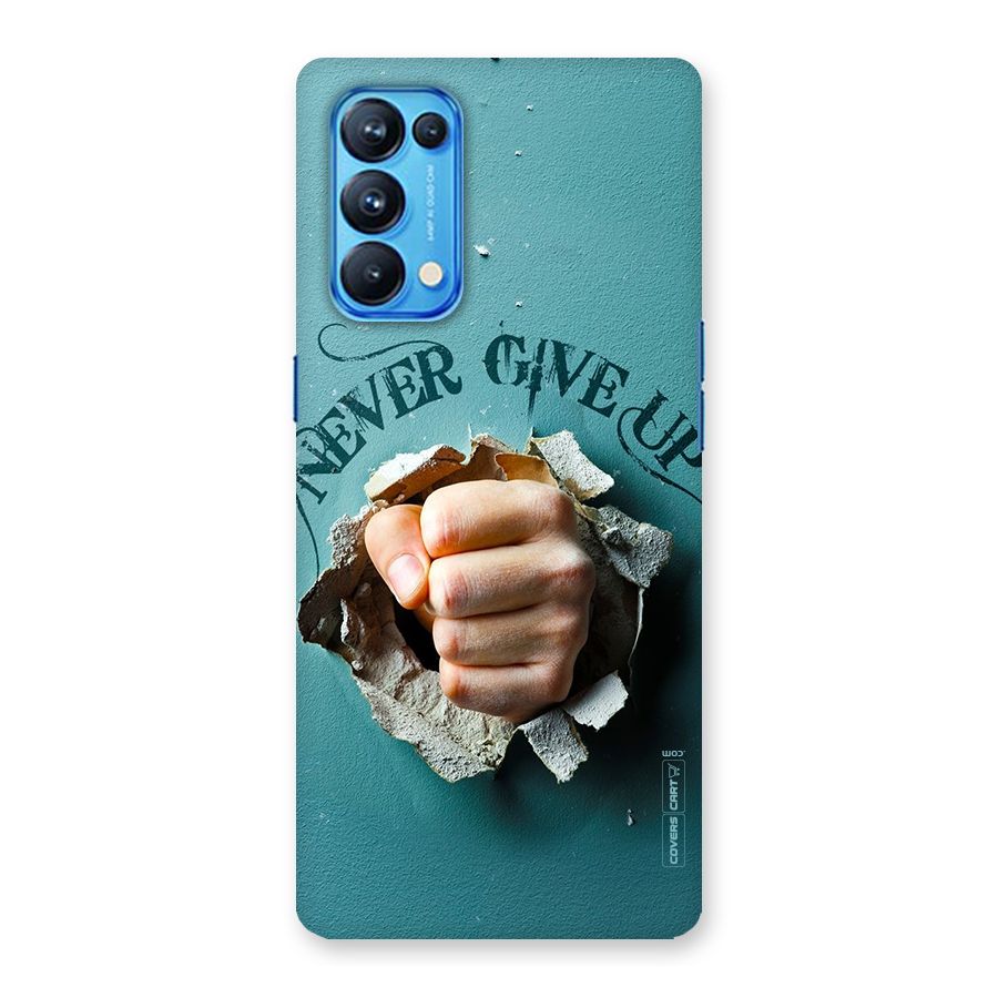Do Not Give Up Back Case for Oppo Reno5 Pro 5G
