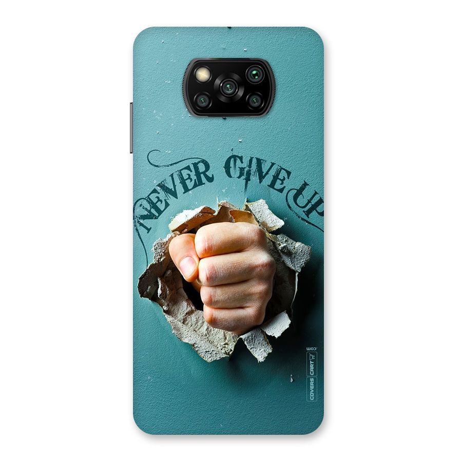 Do Not Give Up Back Case for Poco X3