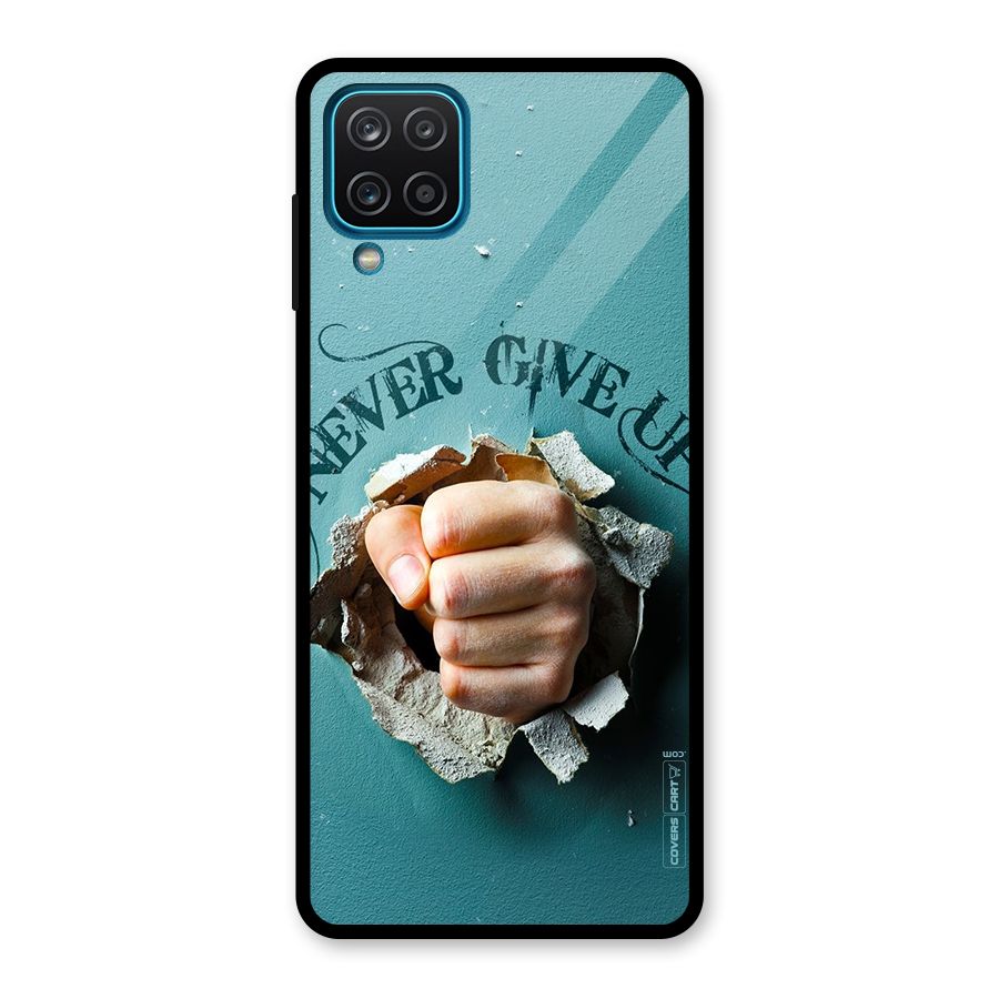 Do Not Give Up Glass Back Case for Galaxy A12