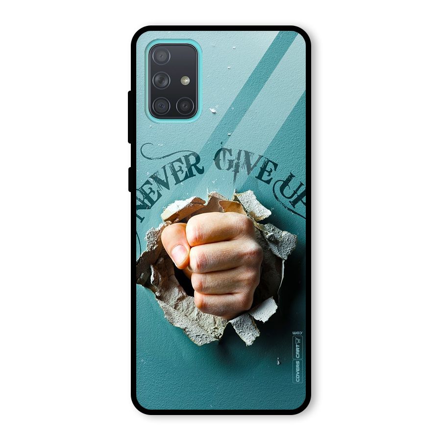 Do Not Give Up Glass Back Case for Galaxy A71
