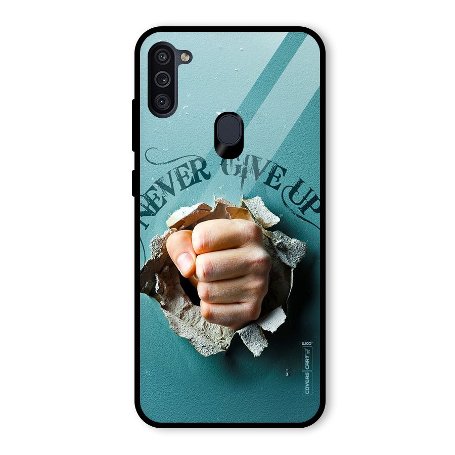 Do Not Give Up Glass Back Case for Galaxy M11