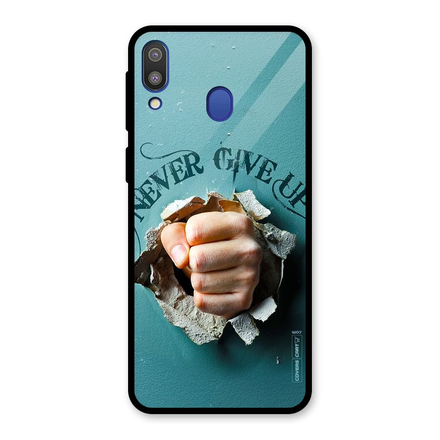 Do Not Give Up Glass Back Case for Galaxy M20