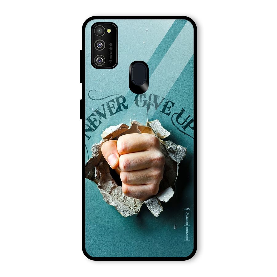 Do Not Give Up Glass Back Case for Galaxy M30s