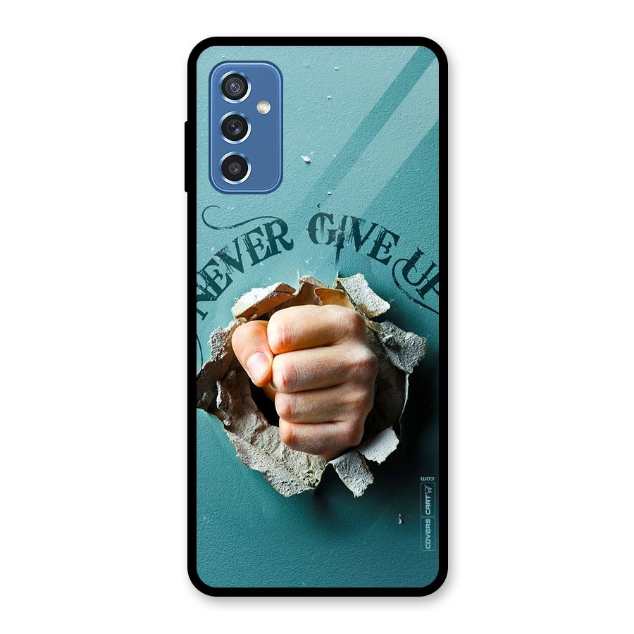 Do Not Give Up Glass Back Case for Galaxy M52 5G