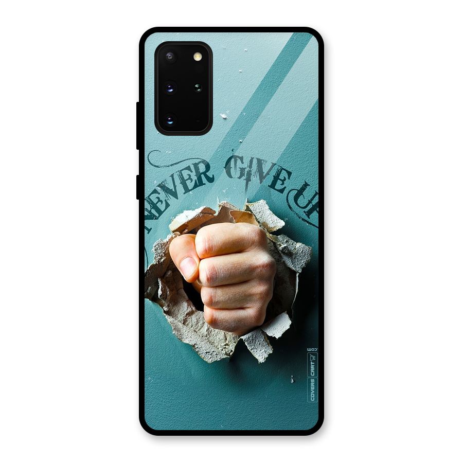 Do Not Give Up Glass Back Case for Galaxy S20 Plus