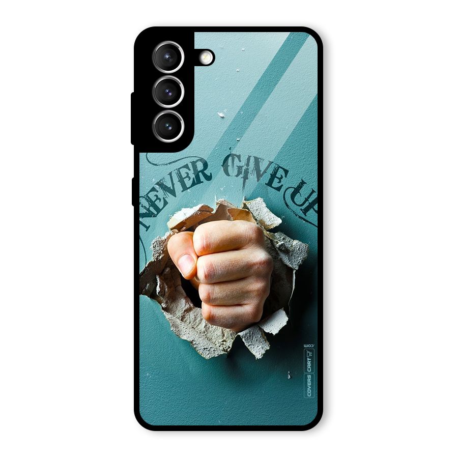Do Not Give Up Glass Back Case for Galaxy S21 5G