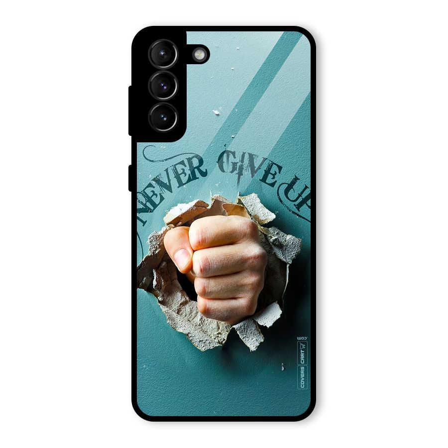 Do Not Give Up Glass Back Case for Galaxy S21 Plus