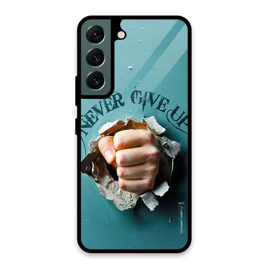 Do Not Give Up Glass Back Case for Galaxy S22 5G