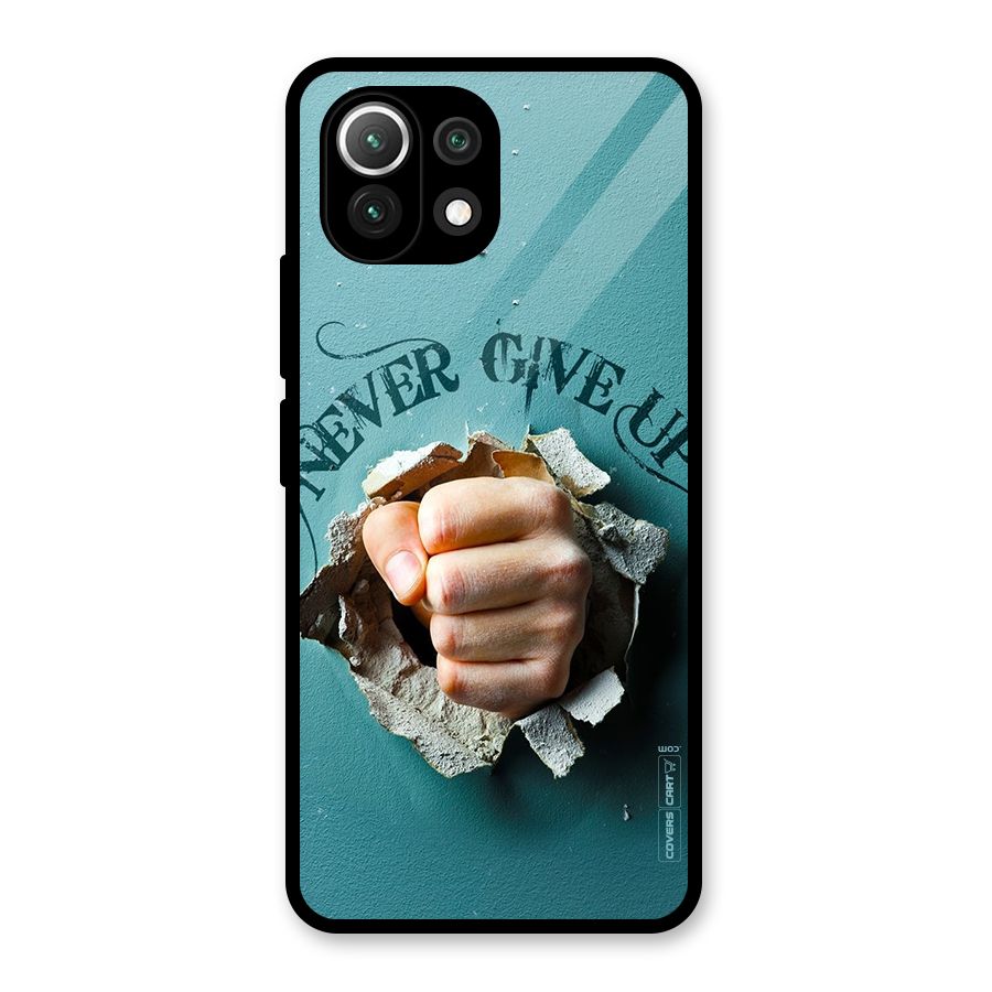 Do Not Give Up Glass Back Case for Mi 11 Lite