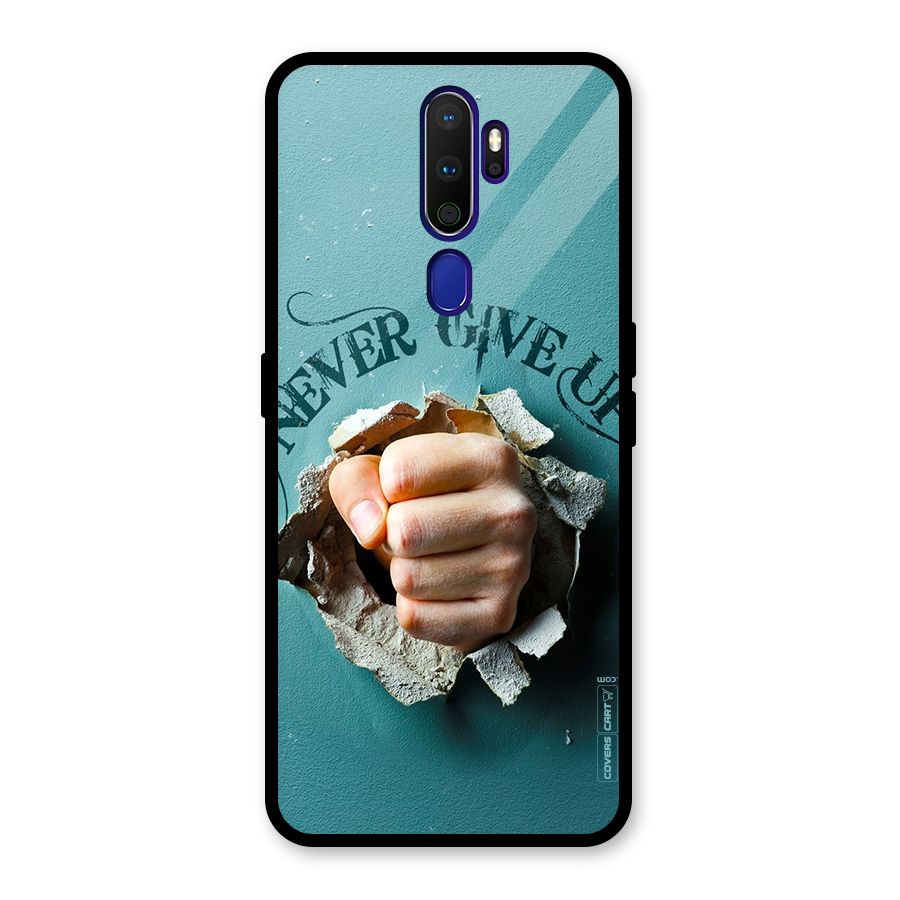 Do Not Give Up Glass Back Case for Oppo A9 (2020)