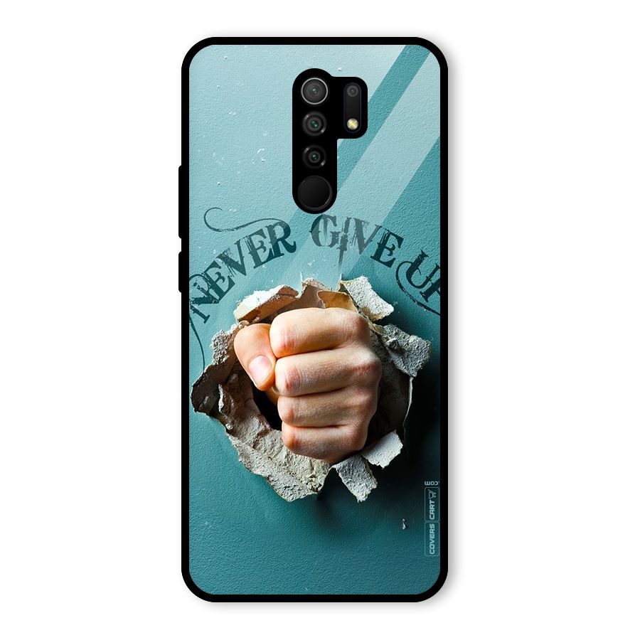 Do Not Give Up Glass Back Case for Poco M2