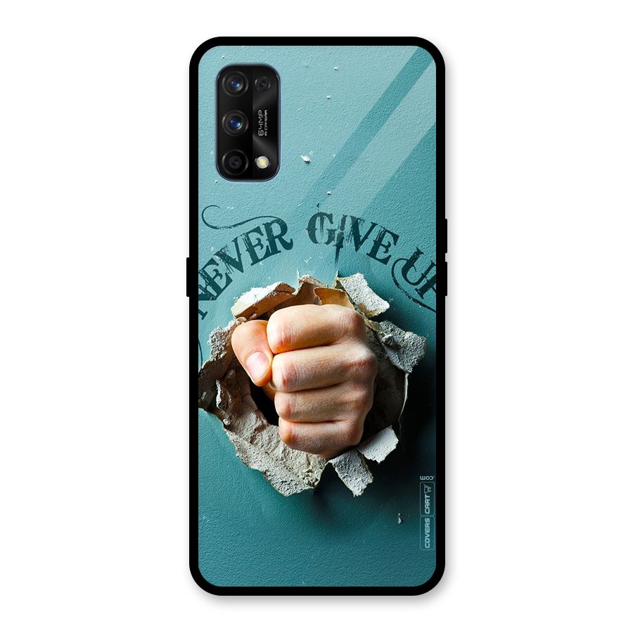 Do Not Give Up Glass Back Case for Realme 7 Pro