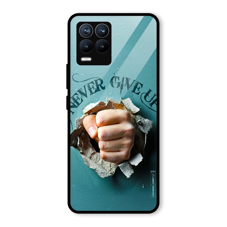 Do Not Give Up Glass Back Case for Realme 8 Pro