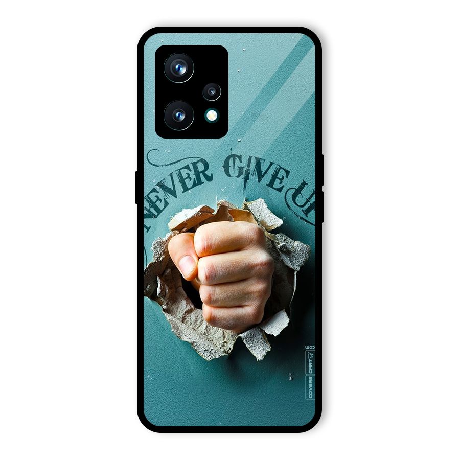 Do Not Give Up Glass Back Case for Realme 9 Pro Plus 5G
