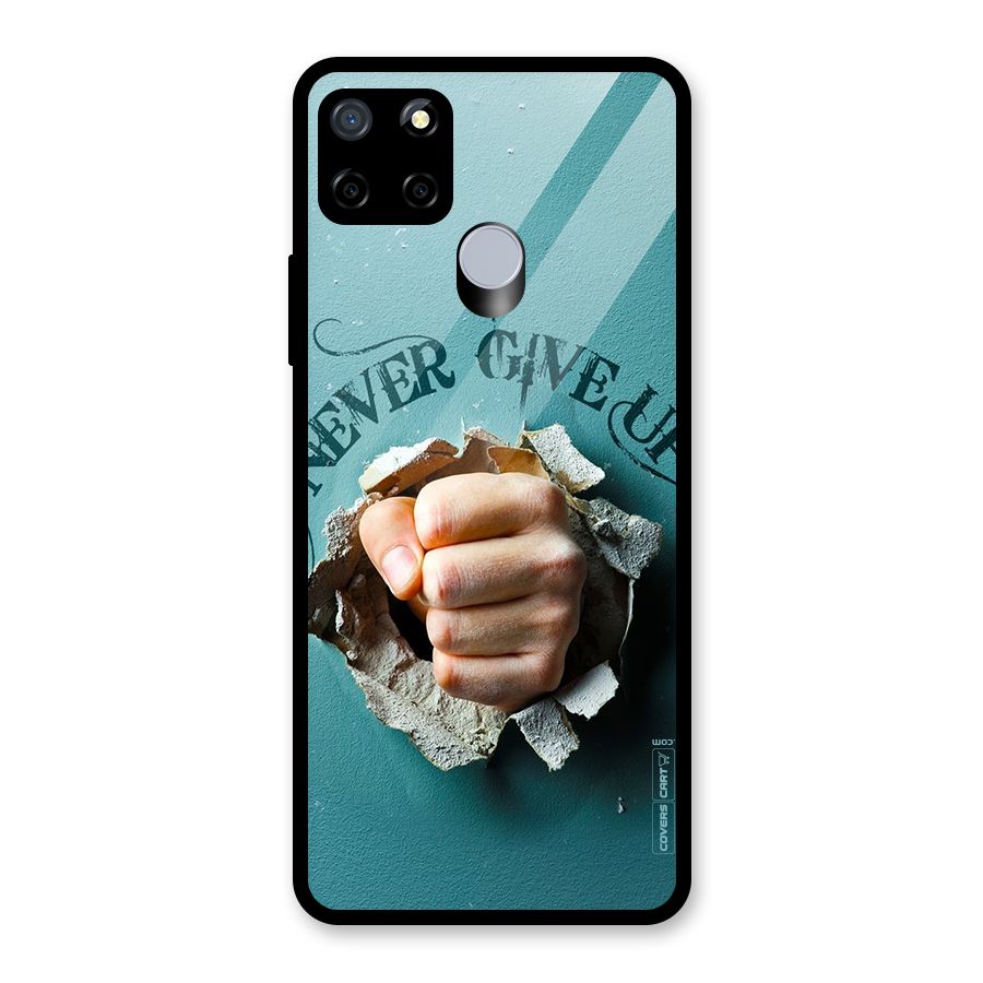 Do Not Give Up Glass Back Case for Realme C15