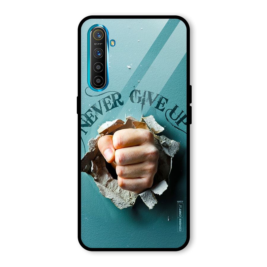 Do Not Give Up Glass Back Case for Realme X2
