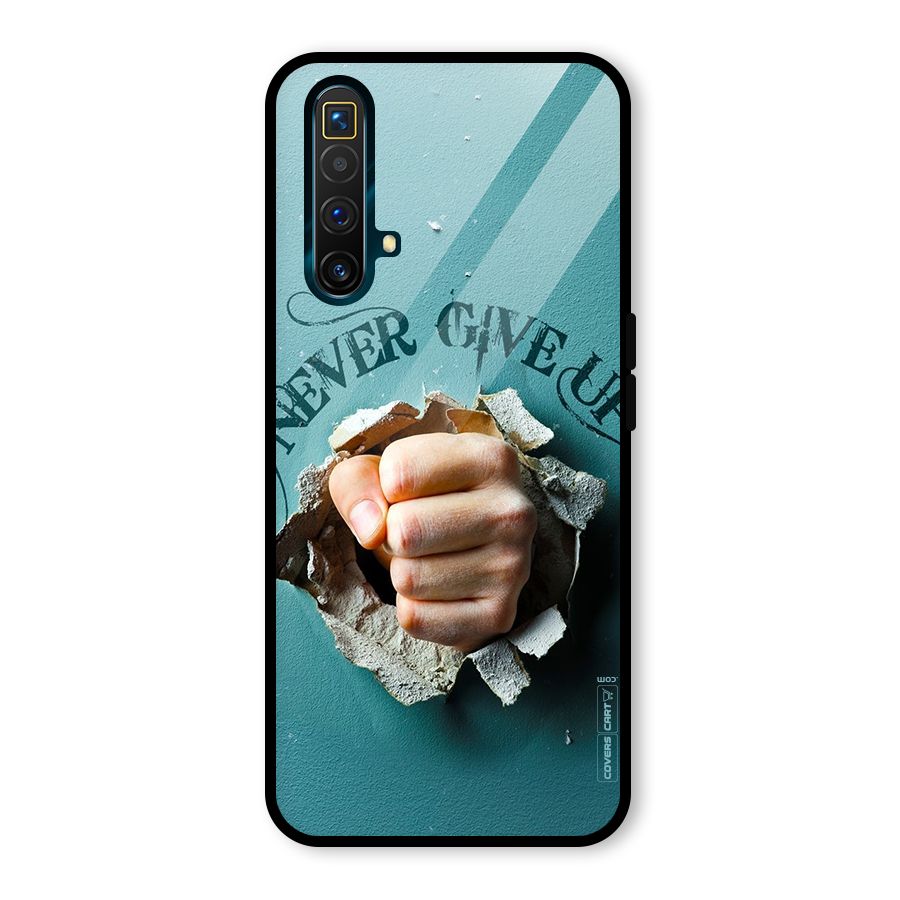 Do Not Give Up Glass Back Case for Realme X3 SuperZoom