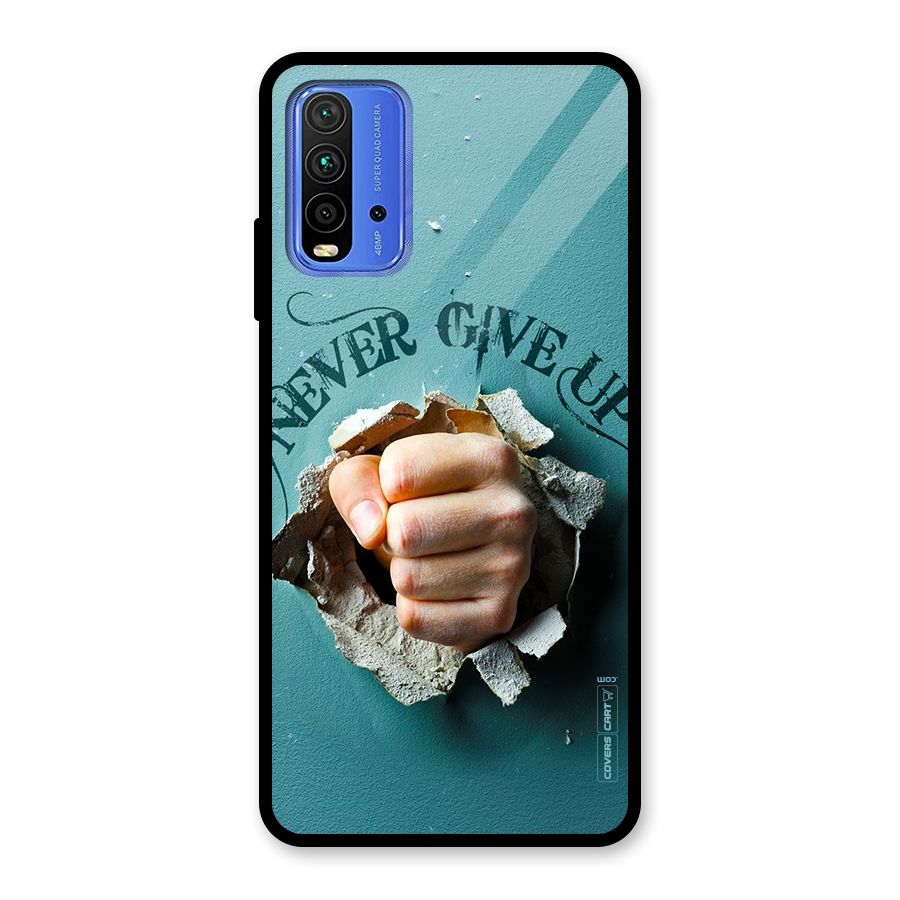 Do Not Give Up Glass Back Case for Redmi 9 Power