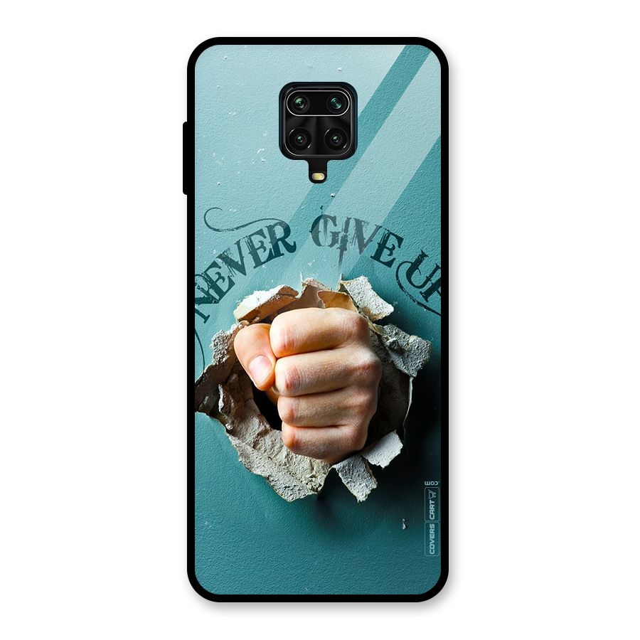 Do Not Give Up Glass Back Case for Redmi Note 10 Lite