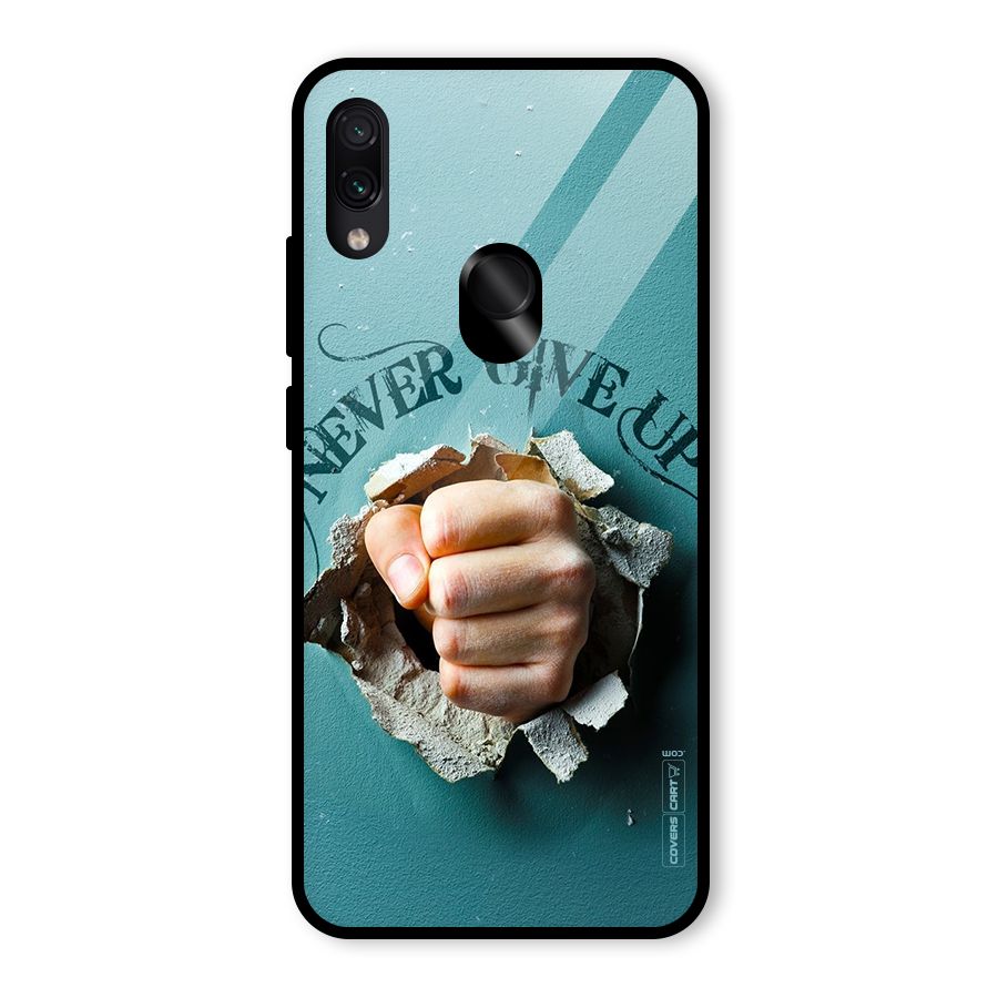 Do Not Give Up Glass Back Case for Redmi Note 7S