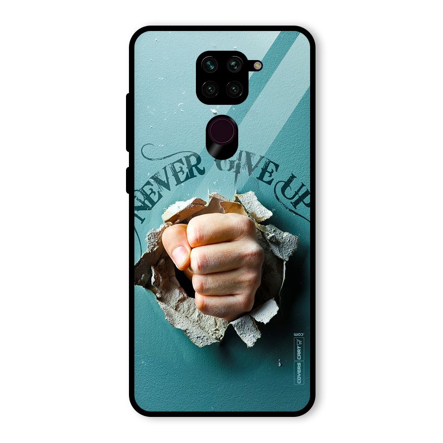 Do Not Give Up Glass Back Case for Redmi Note 9