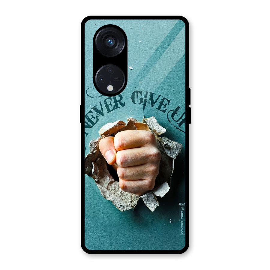 Do Not Give Up Glass Back Case for Reno8 T 5G
