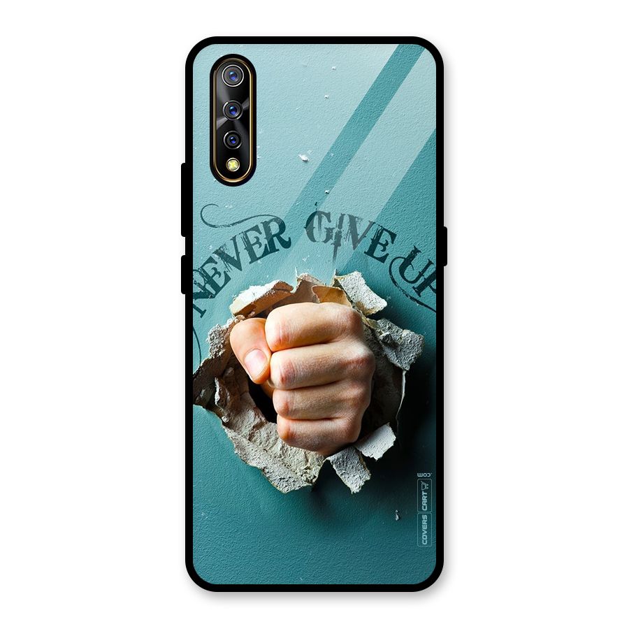 Do Not Give Up Glass Back Case for Vivo S1