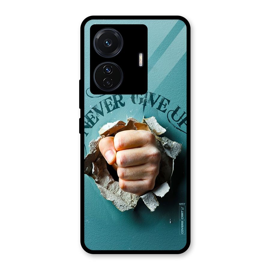 Do Not Give Up Glass Back Case for Vivo T1 Pro