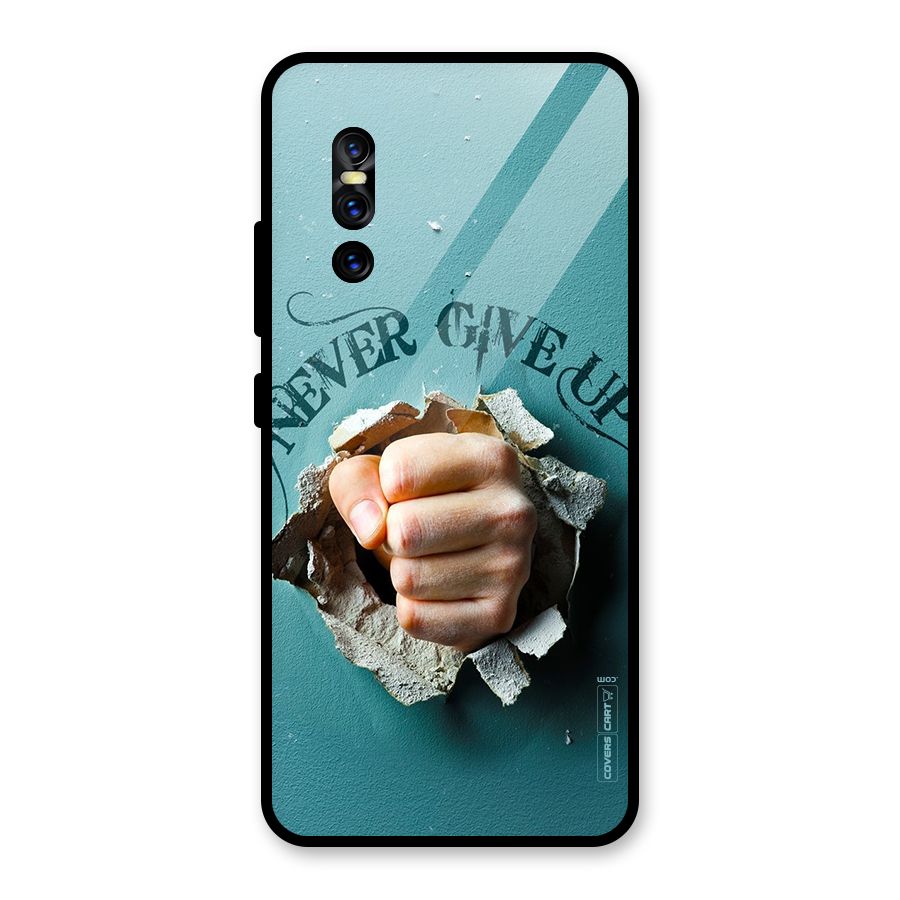 Do Not Give Up Glass Back Case for Vivo V15 Pro