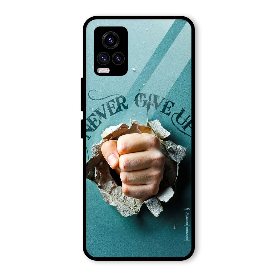 Do Not Give Up Glass Back Case for Vivo V20