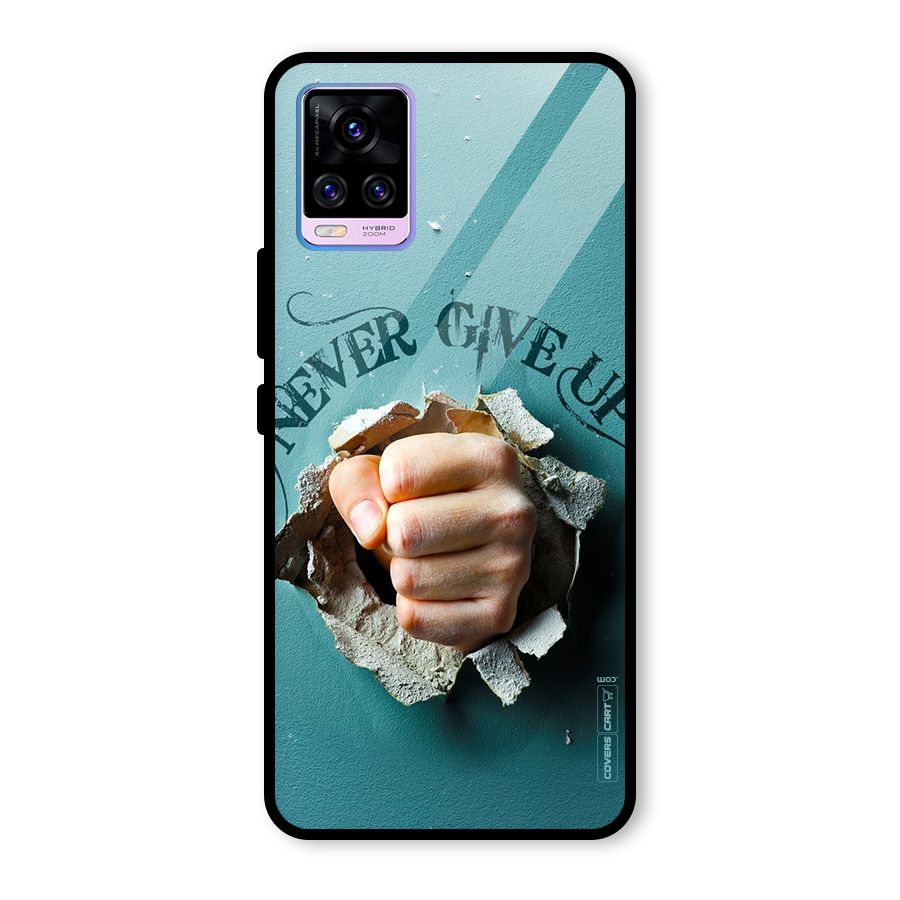 Do Not Give Up Glass Back Case for Vivo V20 Pro
