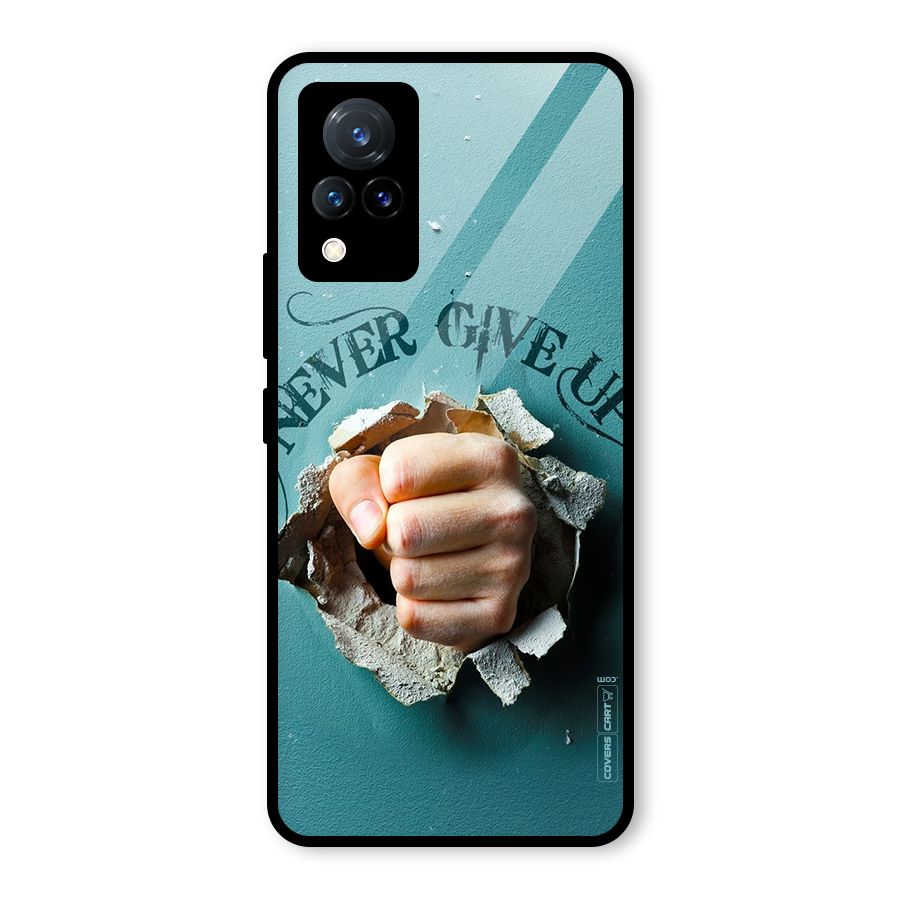 Do Not Give Up Glass Back Case for Vivo V21 5G