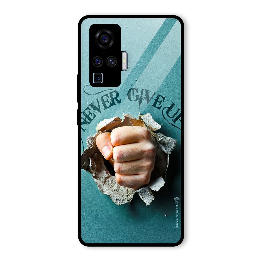 Do Not Give Up Glass Back Case for Vivo X50 Pro