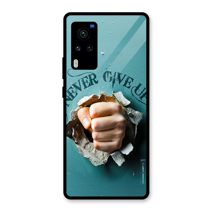 Do Not Give Up Glass Back Case for Vivo X60 Pro