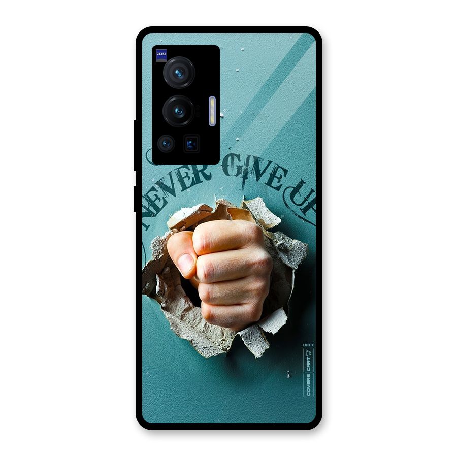 Do Not Give Up Glass Back Case for Vivo X70 Pro