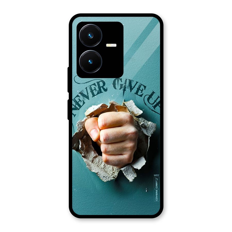Do Not Give Up Glass Back Case for Vivo Y22
