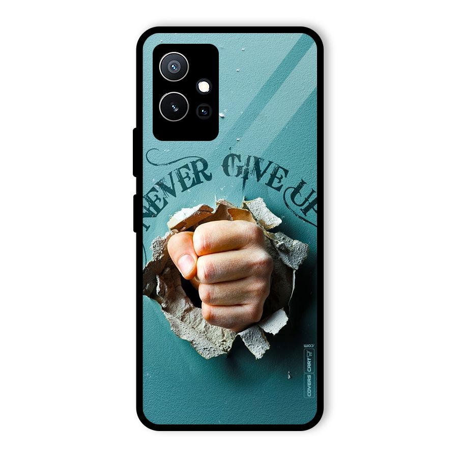 Do Not Give Up Glass Back Case for Vivo Y75 5G