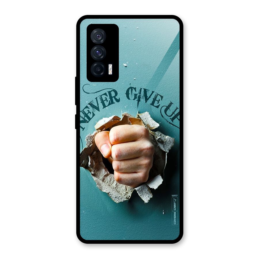 Do Not Give Up Glass Back Case for Vivo iQOO 7 5G