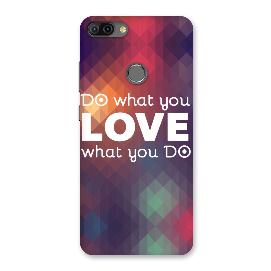 Do What You Love Back Case for Infinix Hot 6 Pro