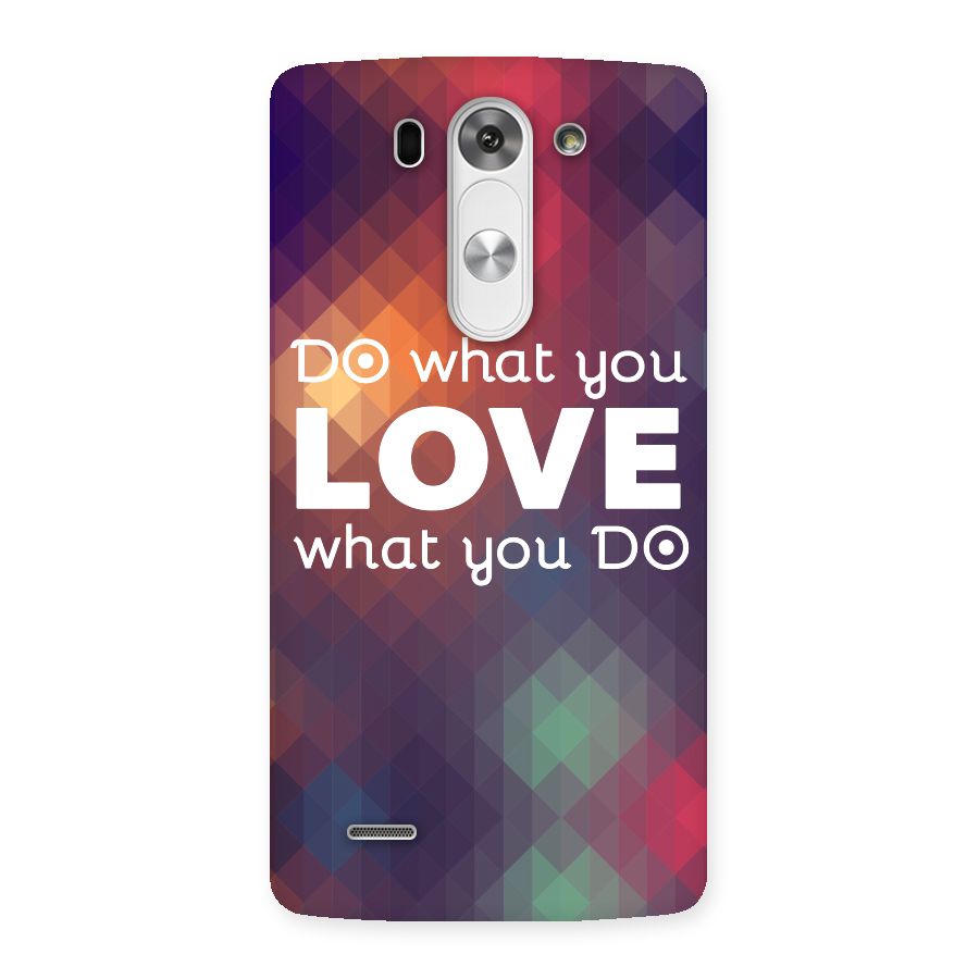 Do What You Love Back Case for LG G3 Mini