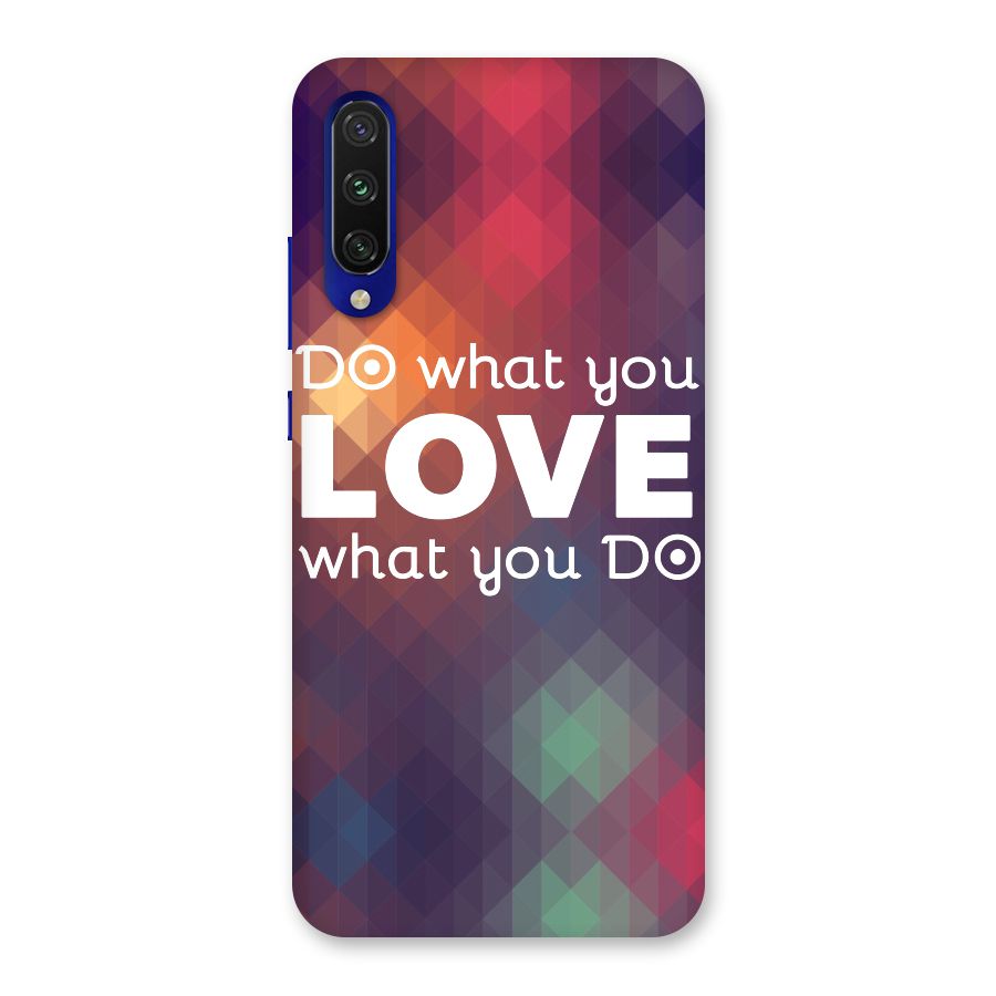 Do What You Love Back Case for Mi A3