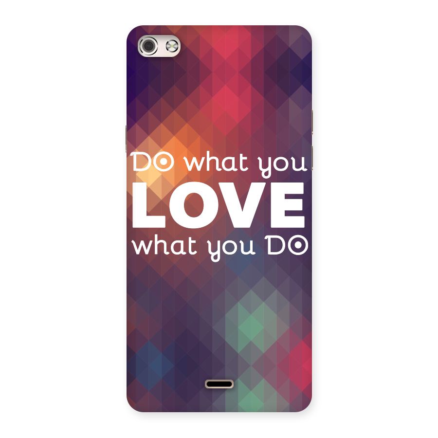 Do What You Love Back Case for Micromax Canvas Silver 5