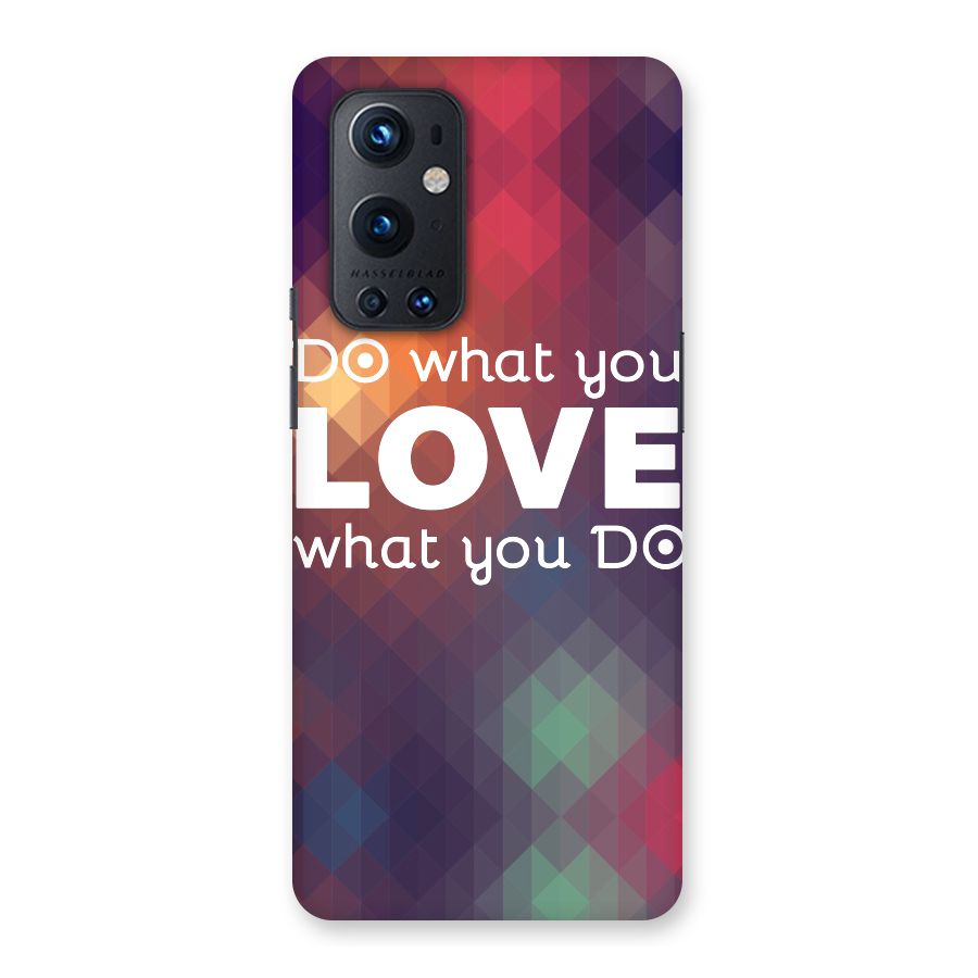 Do What You Love Back Case for OnePlus 9 Pro